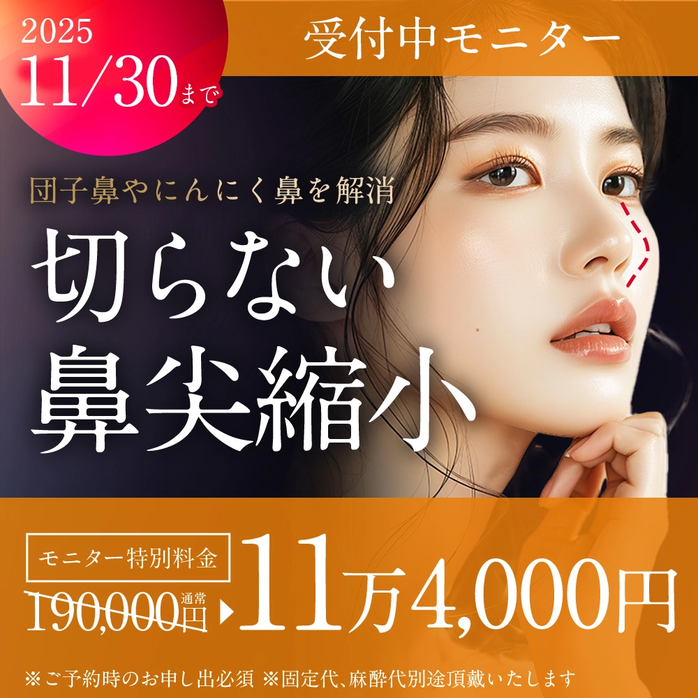 切らない鼻尖縮小