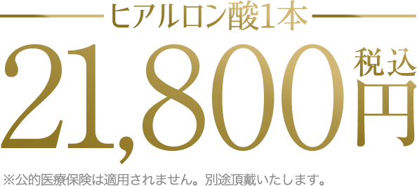 ヒアルロン酸1本の価格