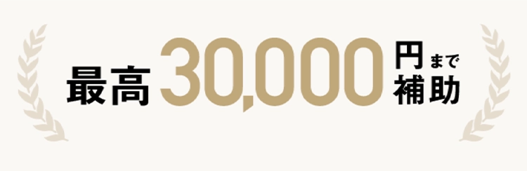 最高30,000円まで補助