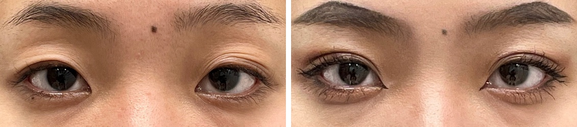 コスメリングで目を閉じても自然な二重に