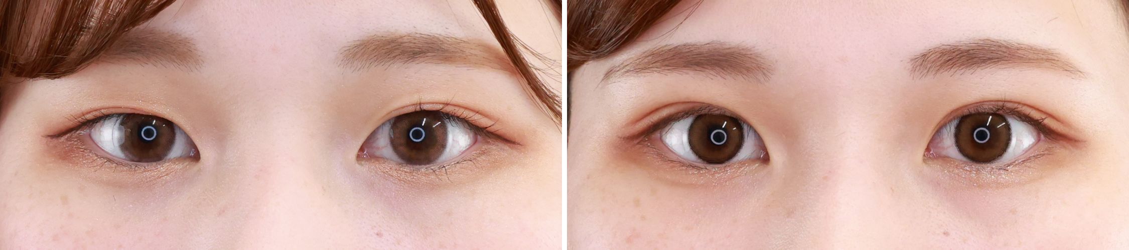 左右差のある目元がぱっちり愛され二重に