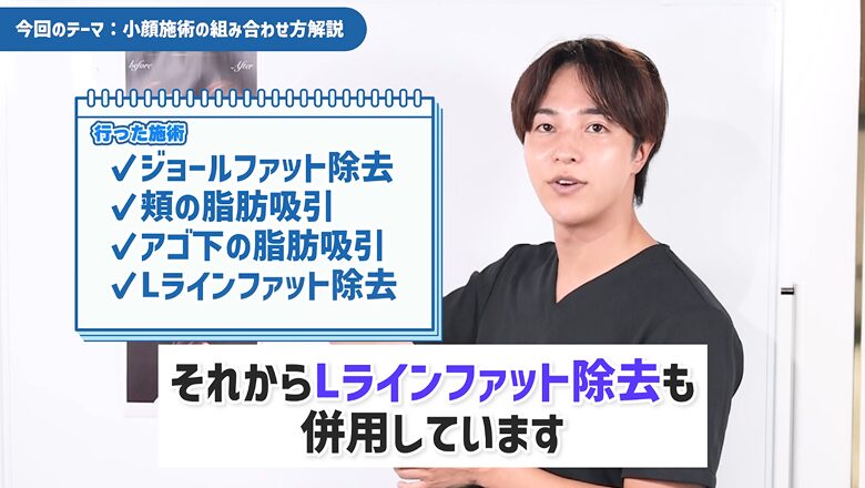 ジョールファットやLラインファット除去などの併用施術
