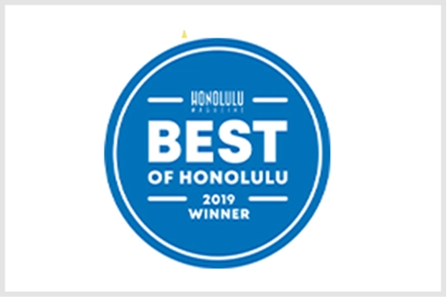 BEST OF HONOLULU 2019 WINNER