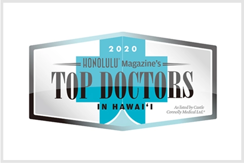 2020 HONOLULU magazine's TOP DOCTORS IN HAWAI‘I