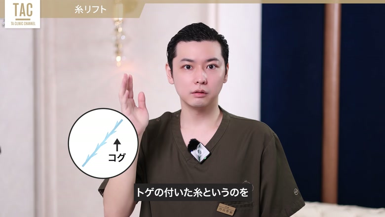 糸リフトに使うコグ付きの糸