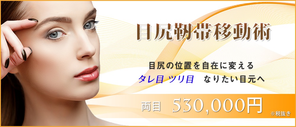 目尻靭帯移動術(目尻外眼角靭帯移動術)